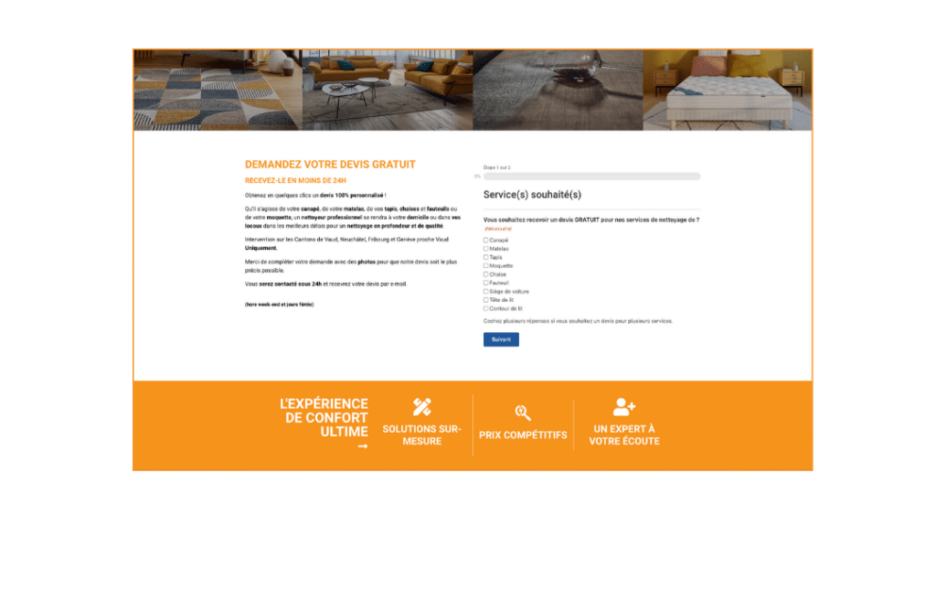 Impose Toi Realisation site internet Societe de nettoyage professionnelle Bionetis 5