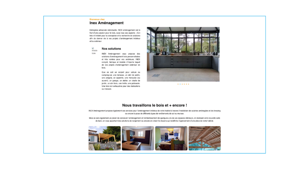 Impose Toi Realisation site internet Charpentier Inex Amenagement Capture 5
