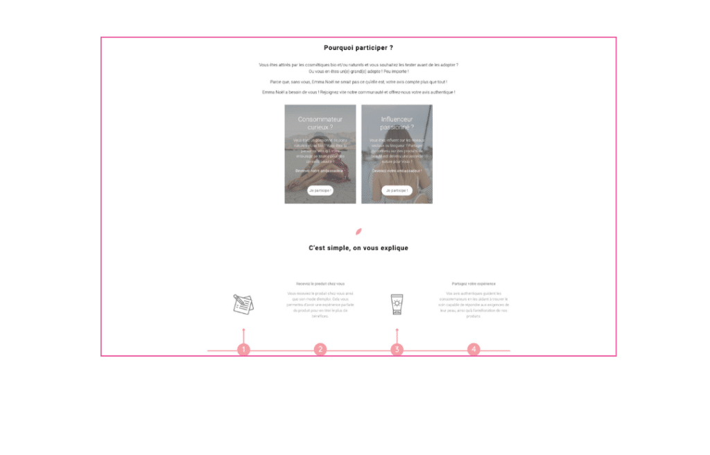 Impose Toi Realisation site internet Marque de cosmetique Emma Noel Capture 11