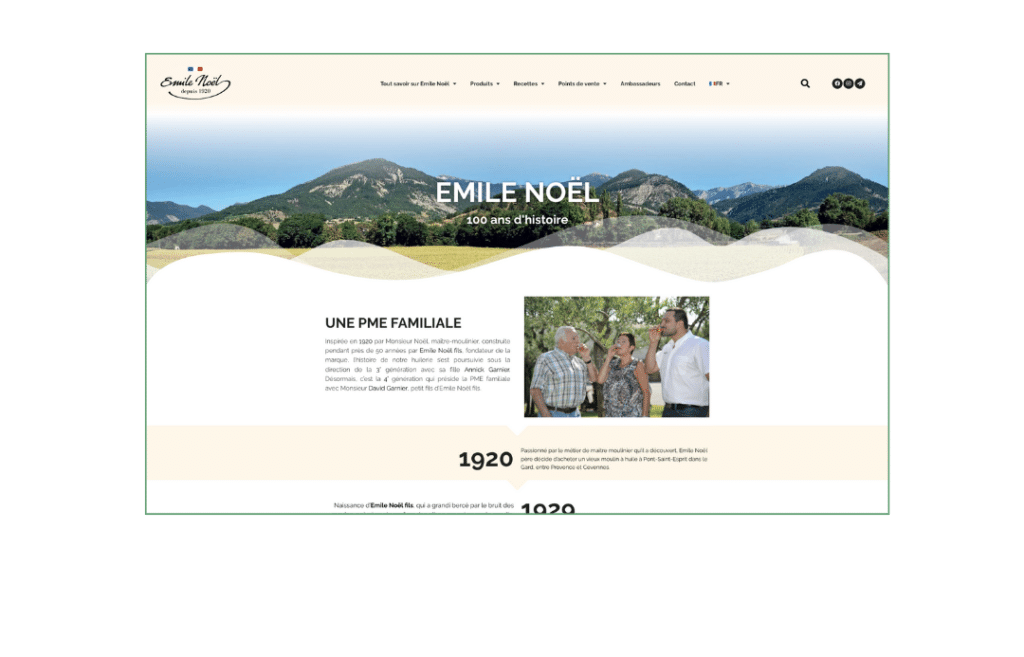Impose Toi Realisation site internet Producteur Huile Emile Noel 5