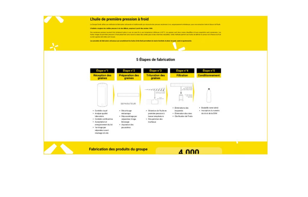Impose Toi Realisation site internet Producteur Huile Groupe Emile 5
