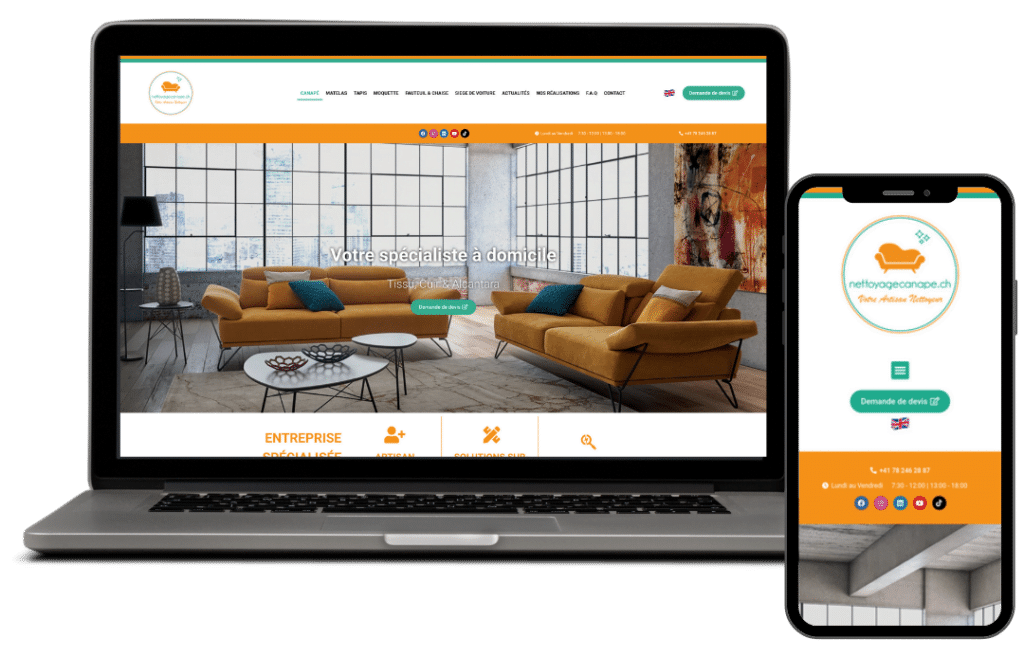Impose Toi Realisation site internet Societe de nettoyage professionnelle Nettoyage Canape 4