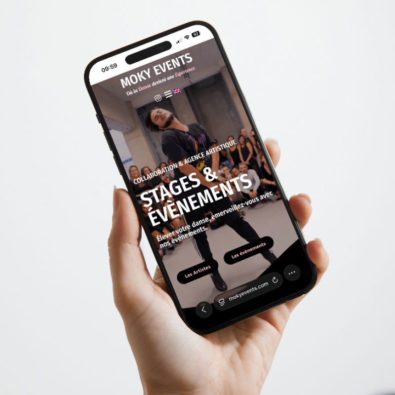 Création de site wordpress - Moky Events Agence artistique sur paris et marseille