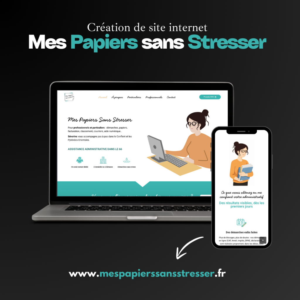 Mockup - Mes papiers sans stresser – aide administratif dans le conflent