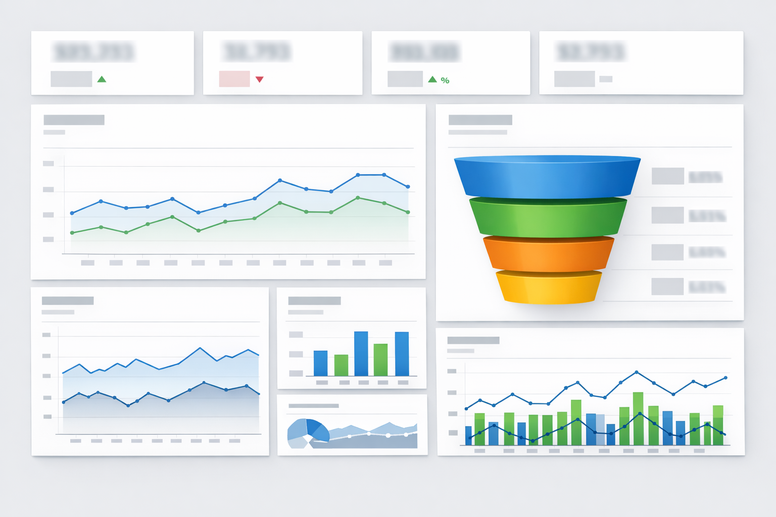 Interface analytics floue pour chatbot prise de rendez-vous