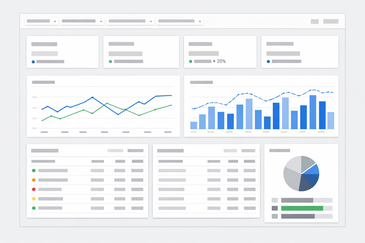 Interface analytics floue sur la cannibalisation SEO
