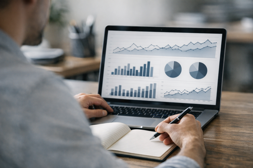 Analyse d’audit SEO WordPress sur ordinateur portable