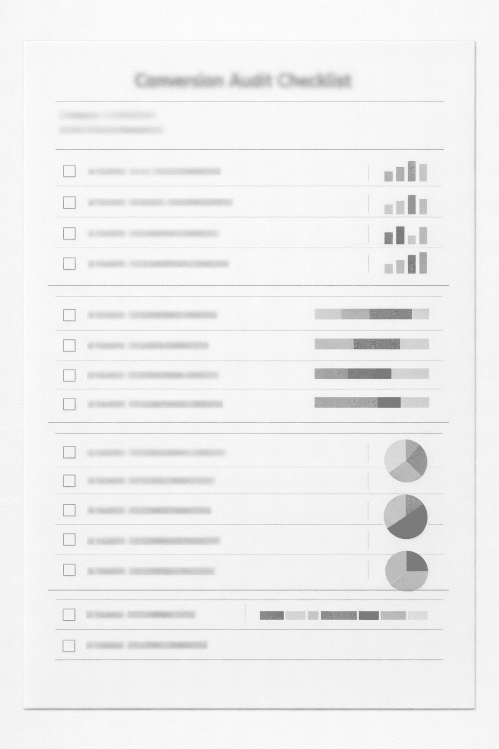 Checklist d’audit conversion pour comprendre pourquoi mon site ne convertit pas