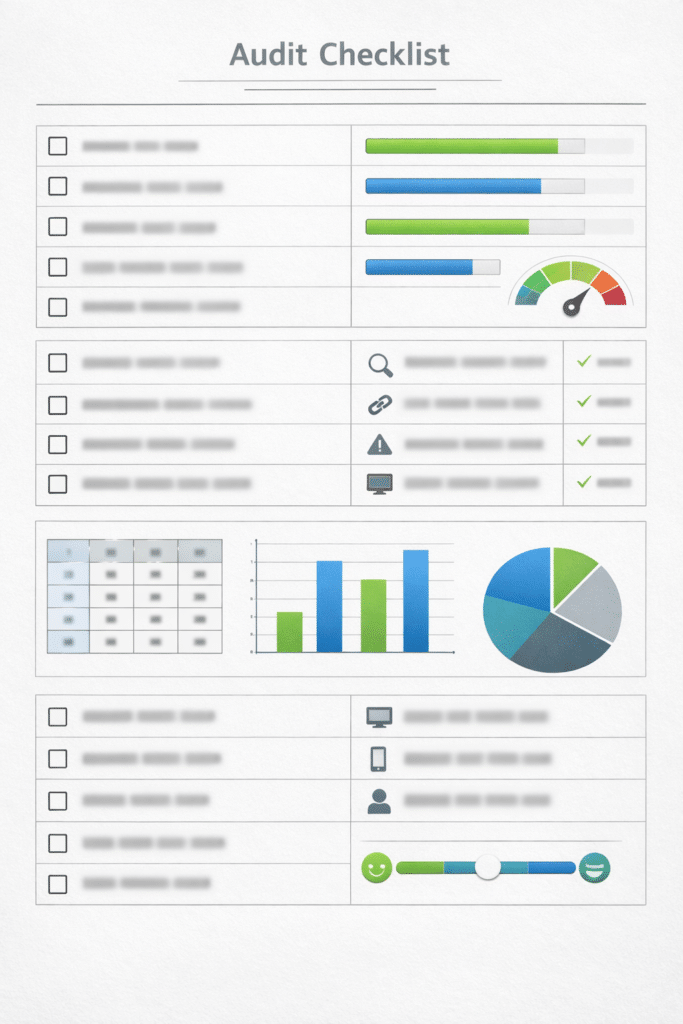 Checklist d’audit pour refonte site internet entreprise